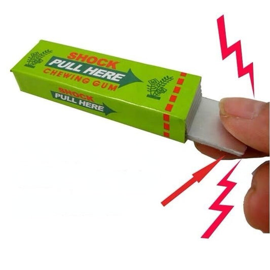 Electric Shock Joke Chewing Gum Pull Head Shocking Toy Gift Gadget Prank Trick Gag Funny