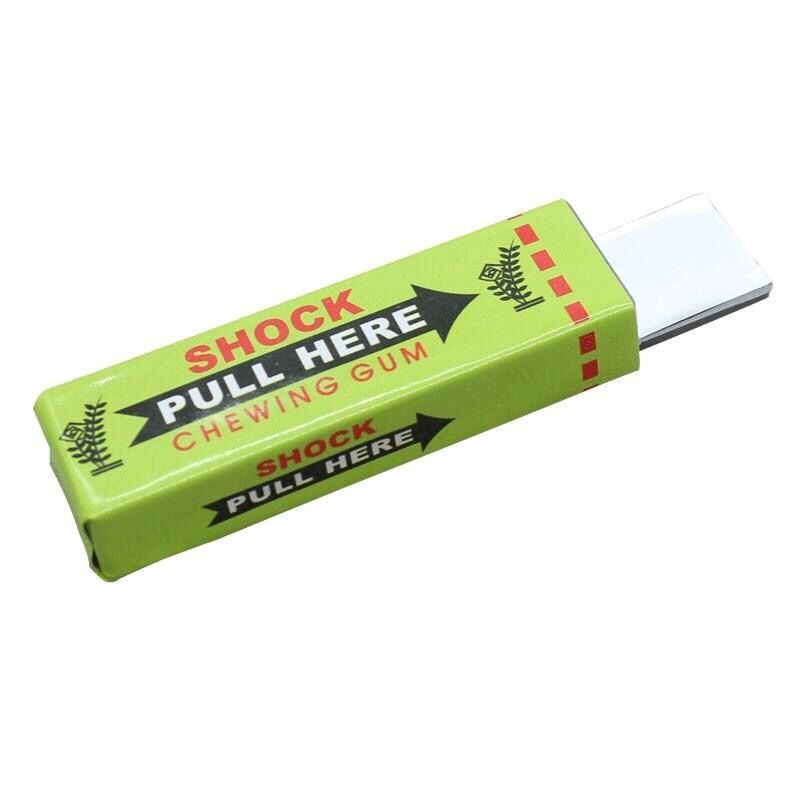 Pull Head Shocking Toy Practical Electric Shock Chewing Gum Anti-stress  Creative Fashion Interesting Portable Gadget Prank Trick